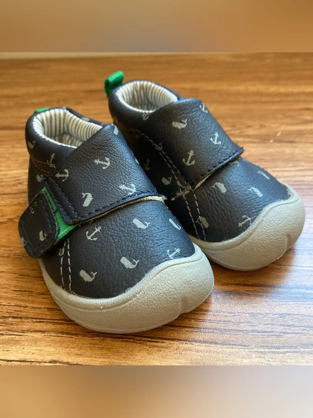 5/$15 Carter’s Baby/Toddler Navy Anchor Slip-On Shoes 2